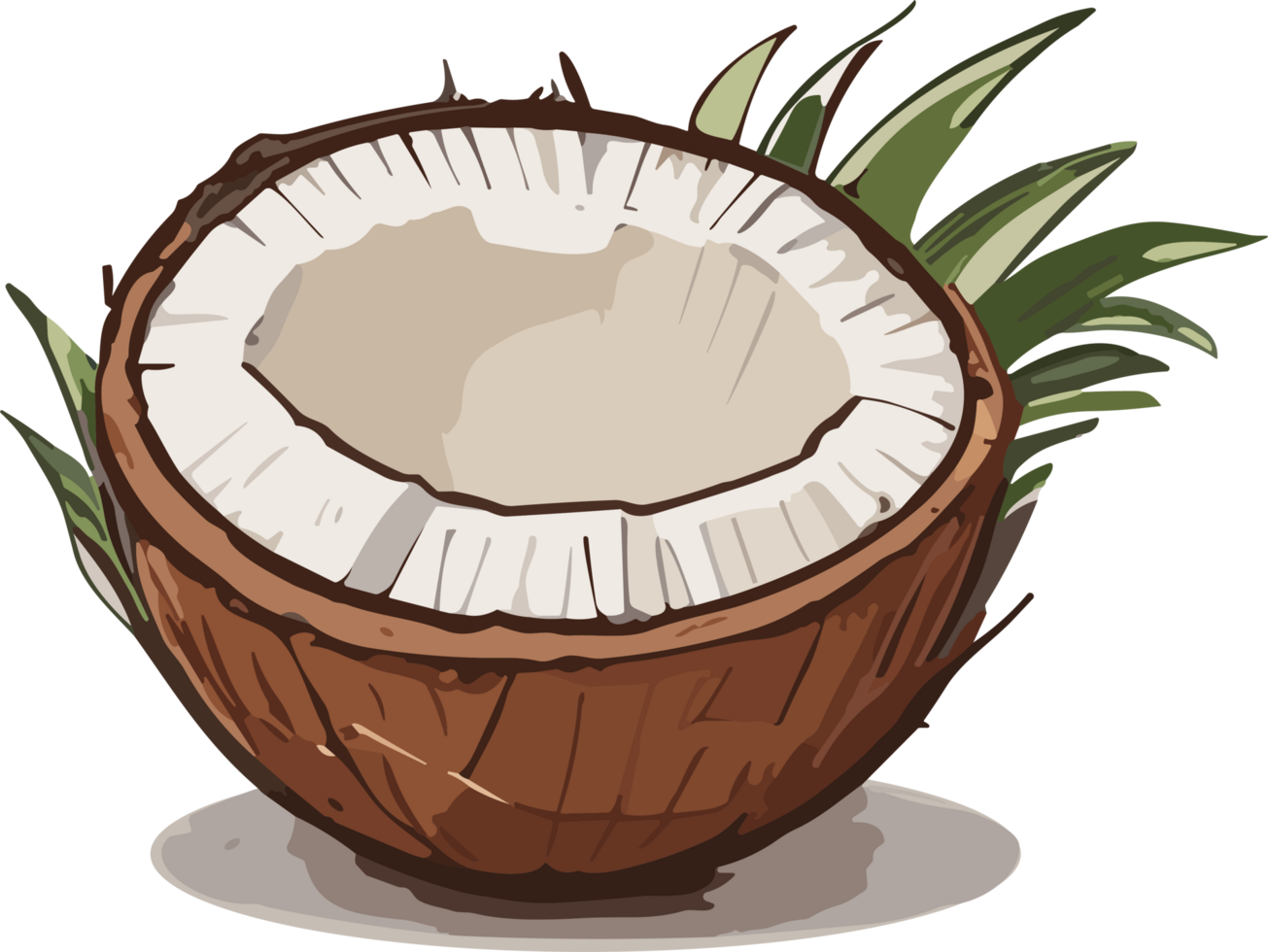 Nature's Bounty Coconut Artistry for Your Collection AI generative png