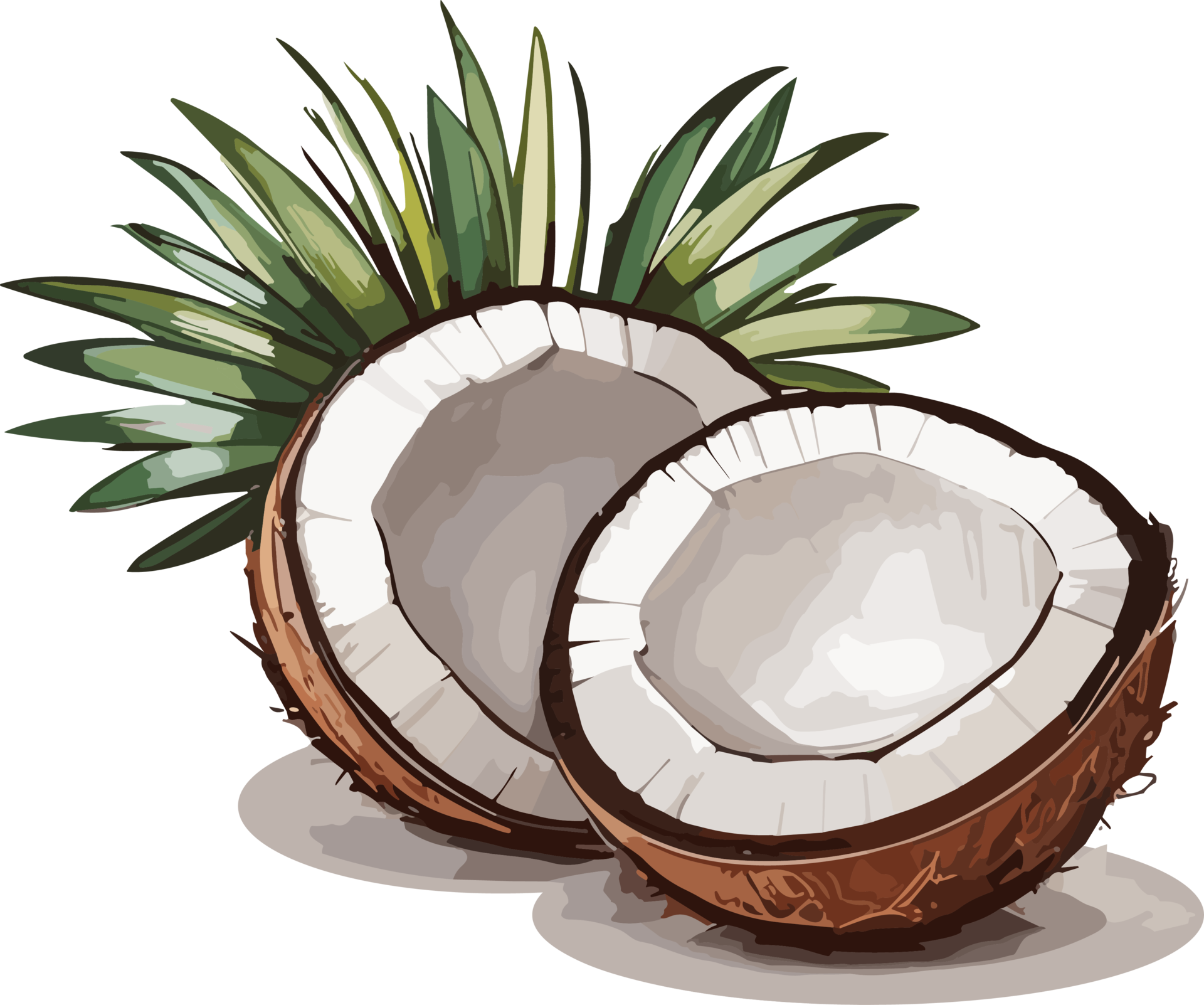 Nature's Bounty Coconut Artistry for Your Collection AI generative ...