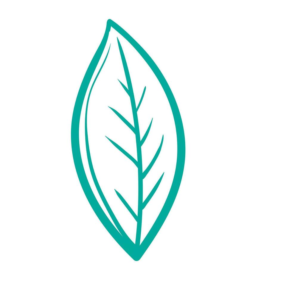 Leaf of floral Leaves spring for beauty branding Trendy outline symbols for mobile apps and website design. Premium pack of icons in trendy line style. vector