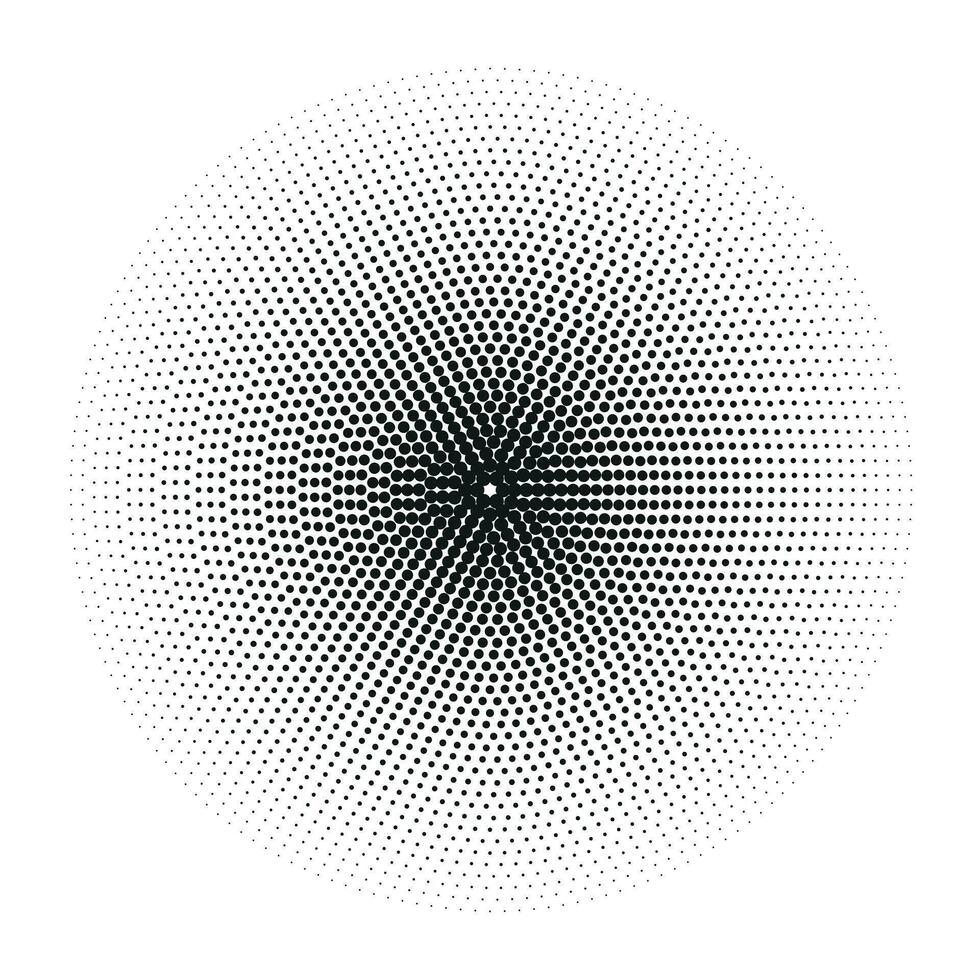 Halftone circles, halftone dots pattern. Vector halftone geometric dots.