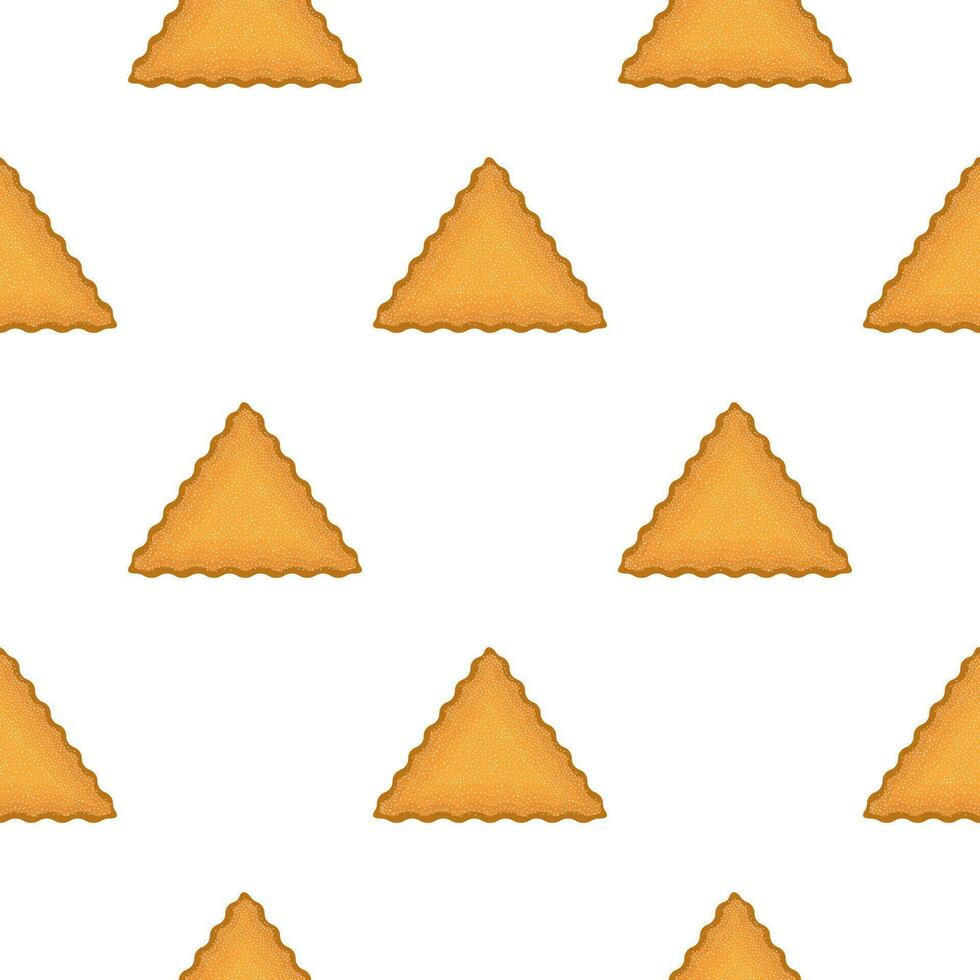 Pattern homemade cookie different taste in pastry biscuit vector