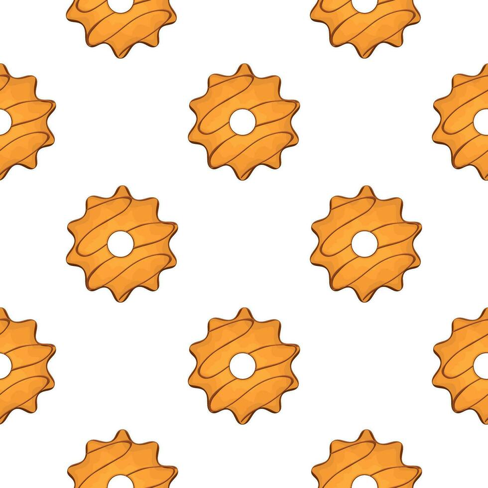 Pattern homemade cookie different taste in pastry biscuit vector