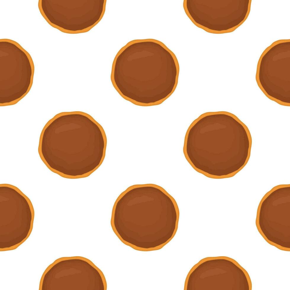 Pattern homemade cookie different taste in pastry biscuit vector