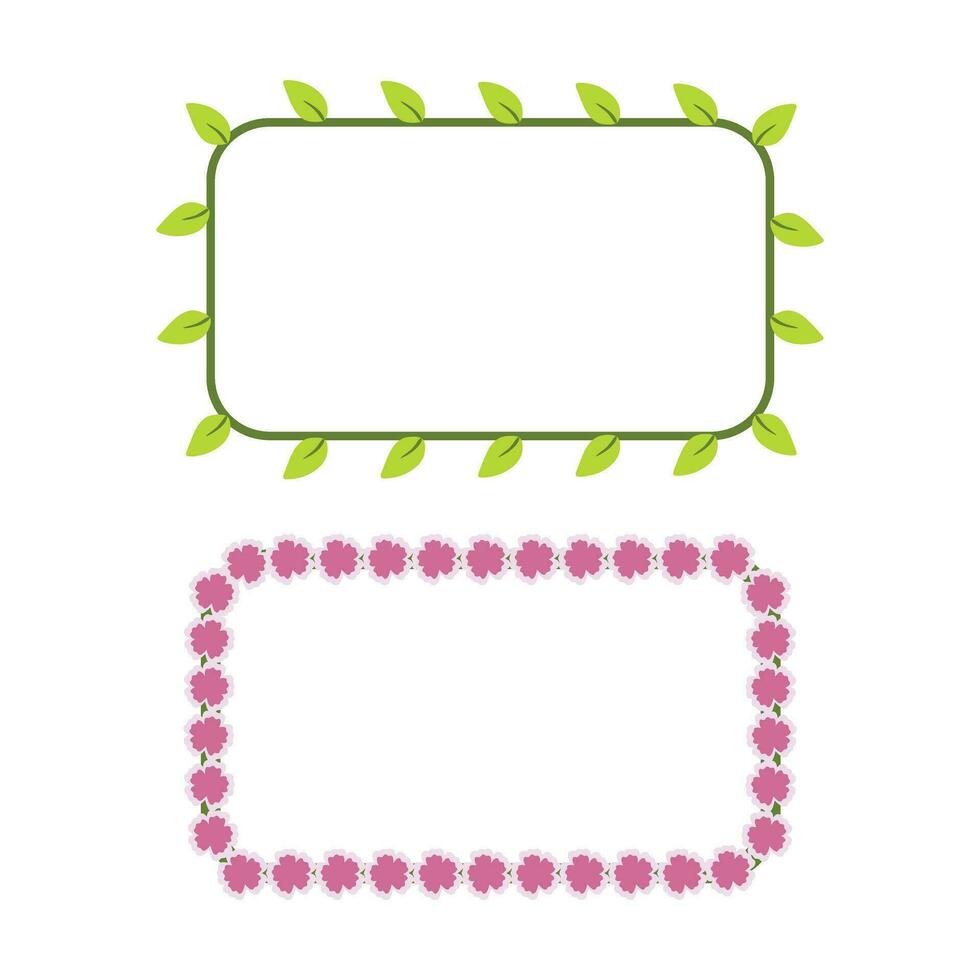 Leaves and fruit frame border frame vector