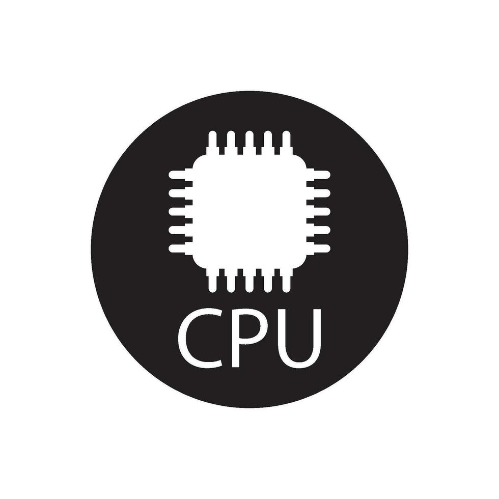 cpu icon vector