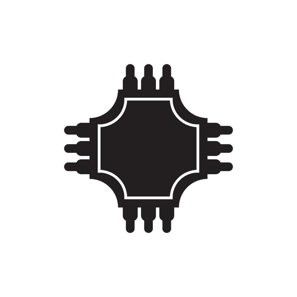 cpu icon vector