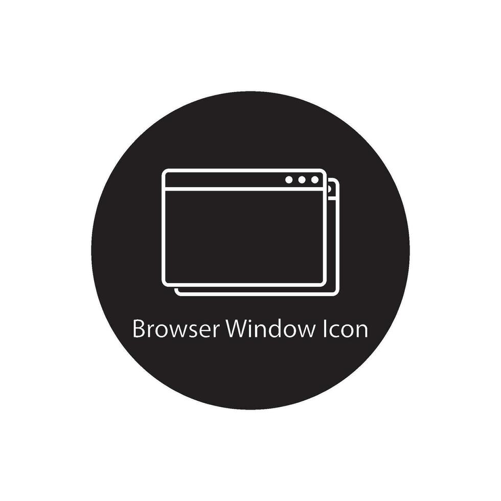 browser window icon vector