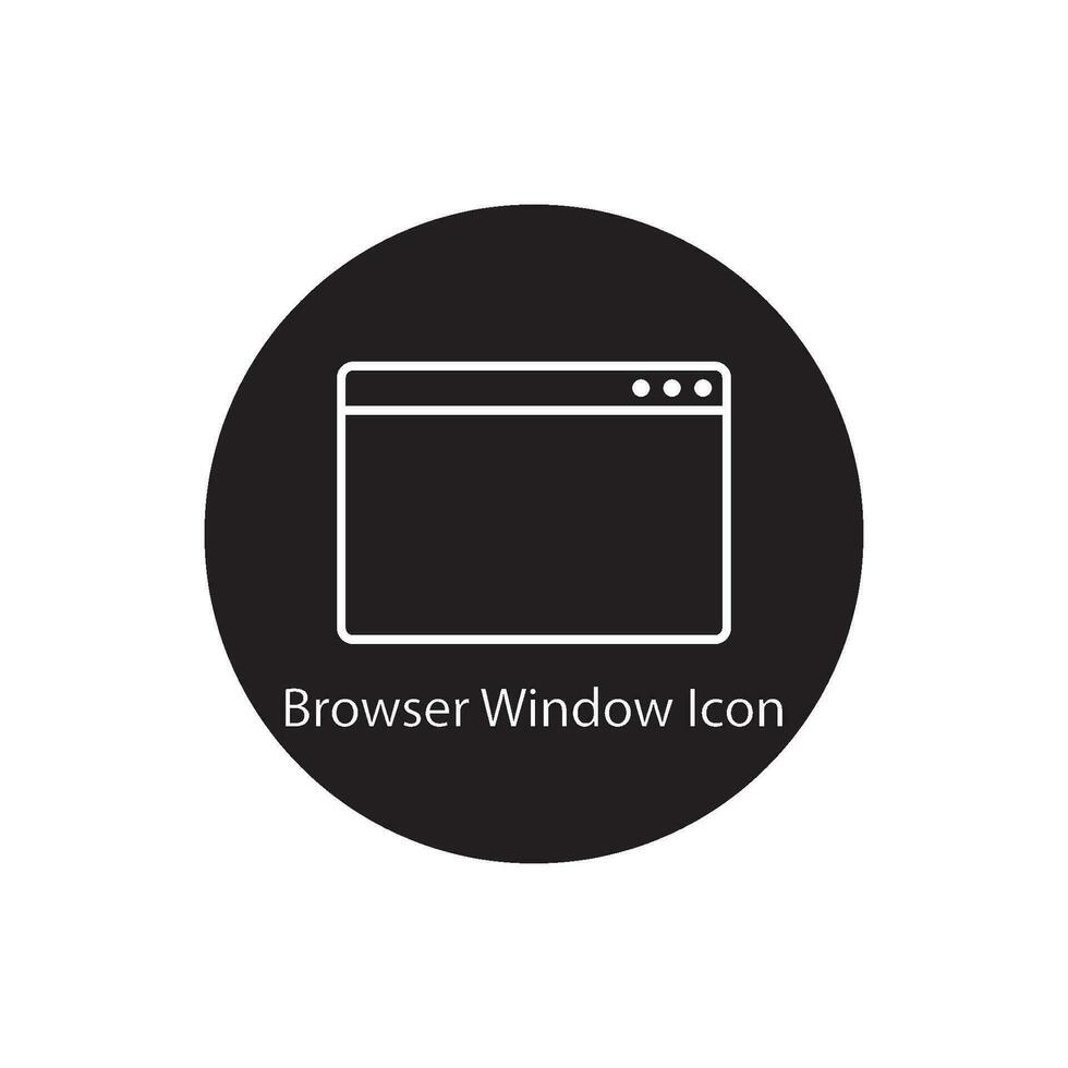 browser window icon vector