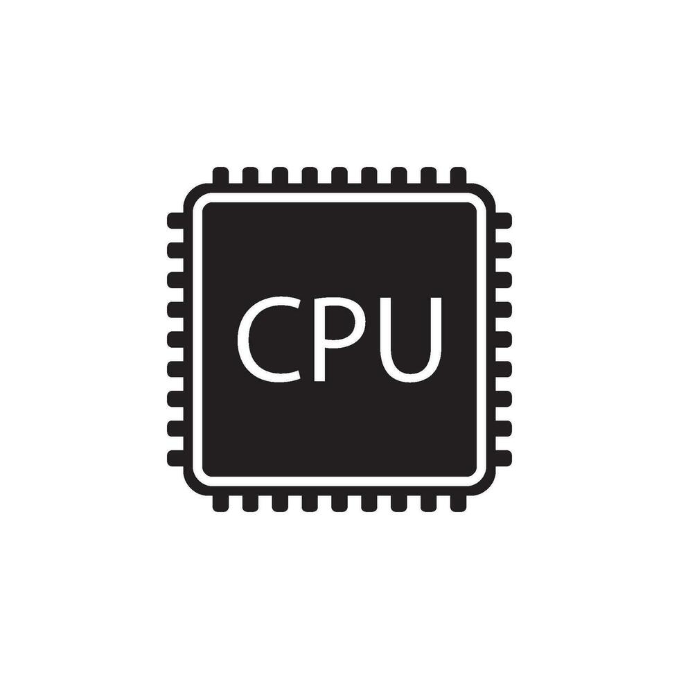 cpu icon vector