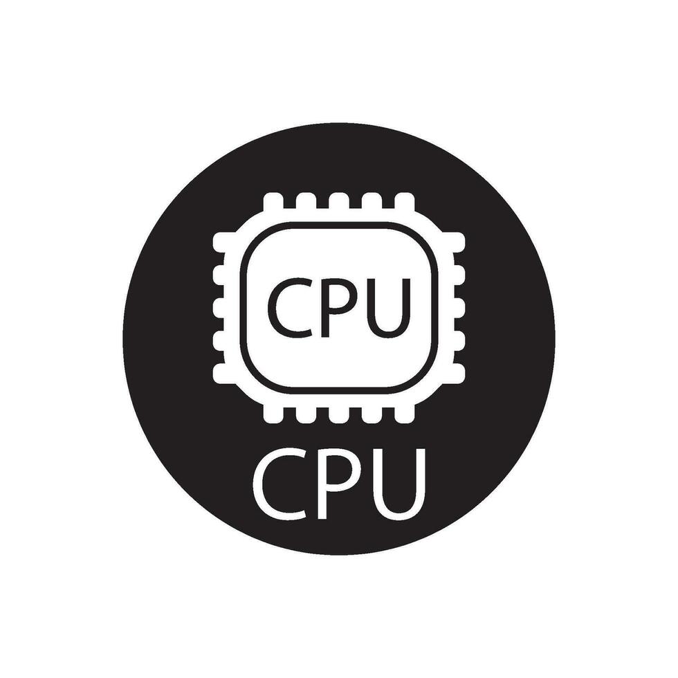 cpu icon vector