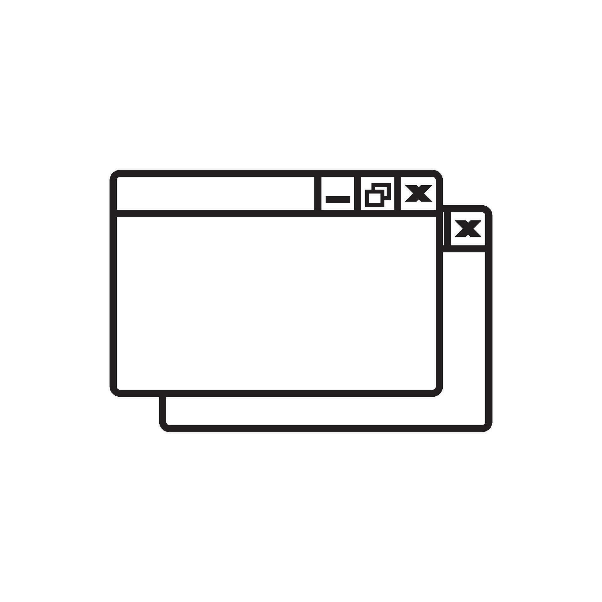 browser window icon vector 27511937 Vector Art at Vecteezy