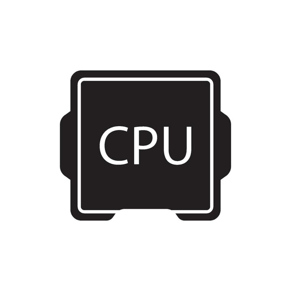 cpu icon vector