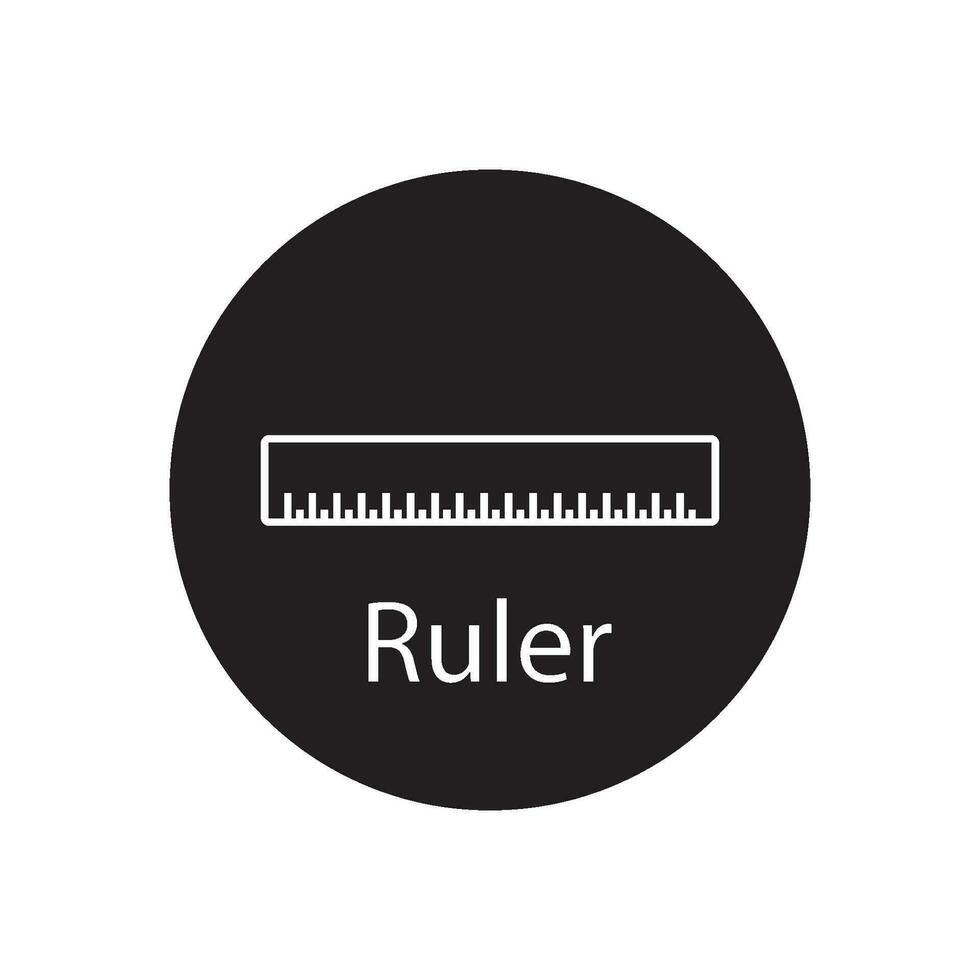 ruler icon vector