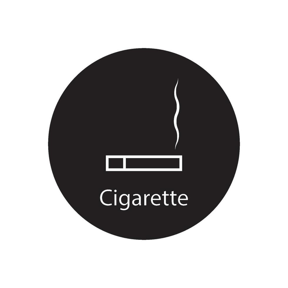 vector de icono de cigarrillo