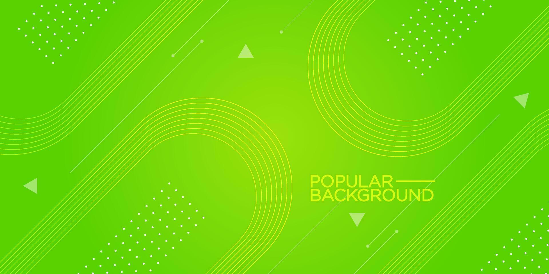 Abstract bright green geometric background template vector with curve line blend pattern. Green background with trendy pattern. Eps10 vector