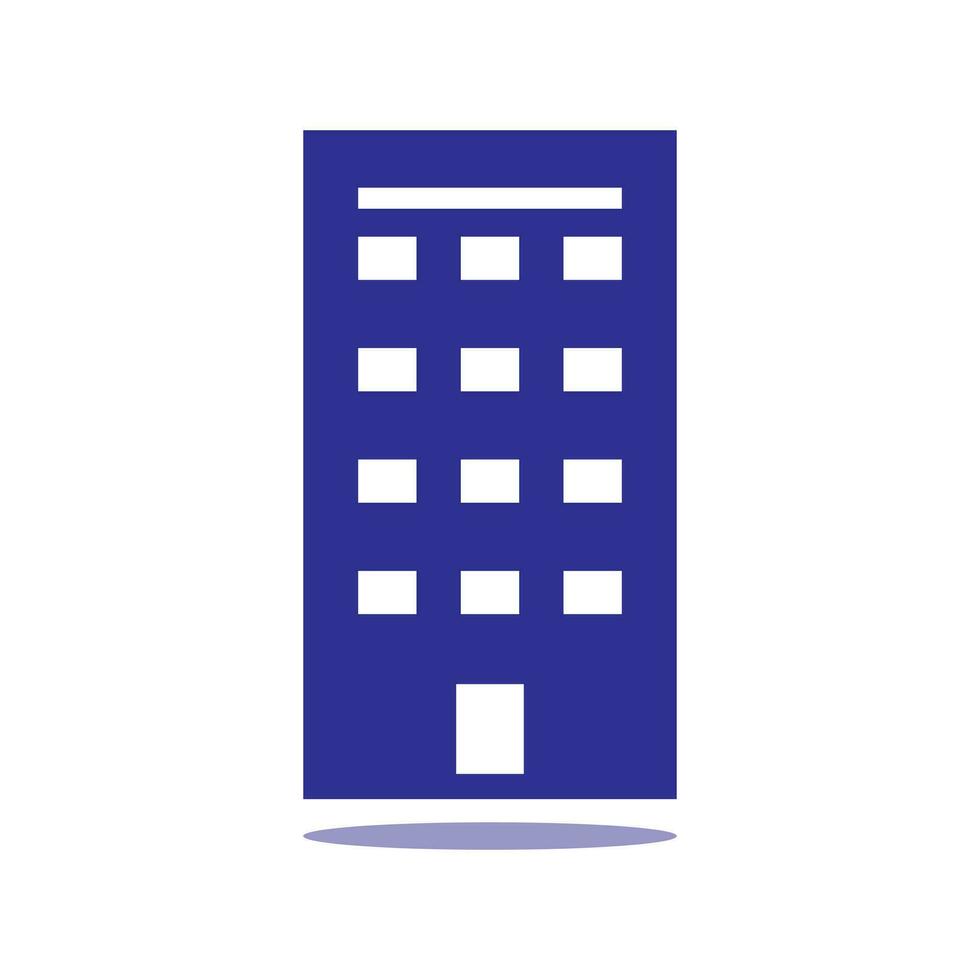 simple hotel and office building icons on white background. Flat design style. EPS 10 vector. vector