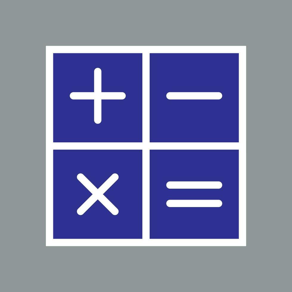 calculator icon on gray background. Flat design style. EPS 10 vector. vector