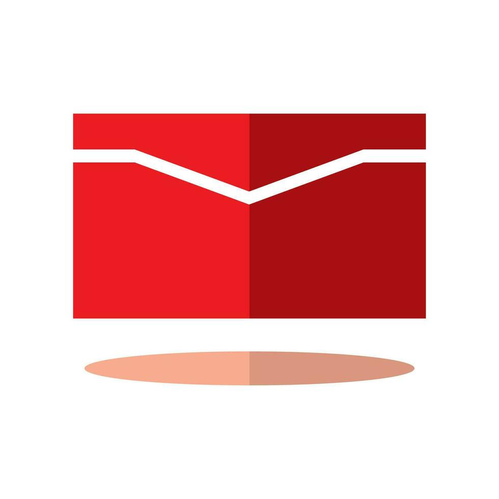 letter icon, message icon on white background. Flat design style. EPS 10 vector. vector