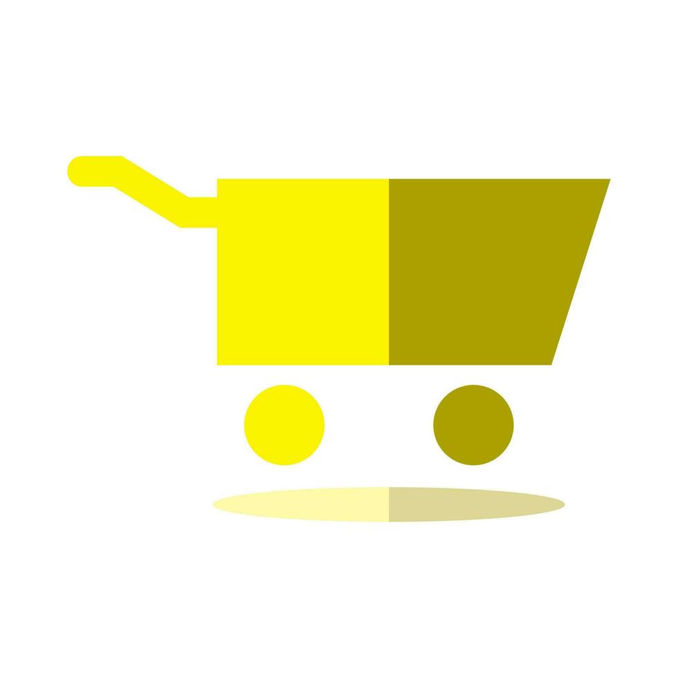shopping trolley icon, shopping icon on white background. Flat design style. EPS 10 vector. vector