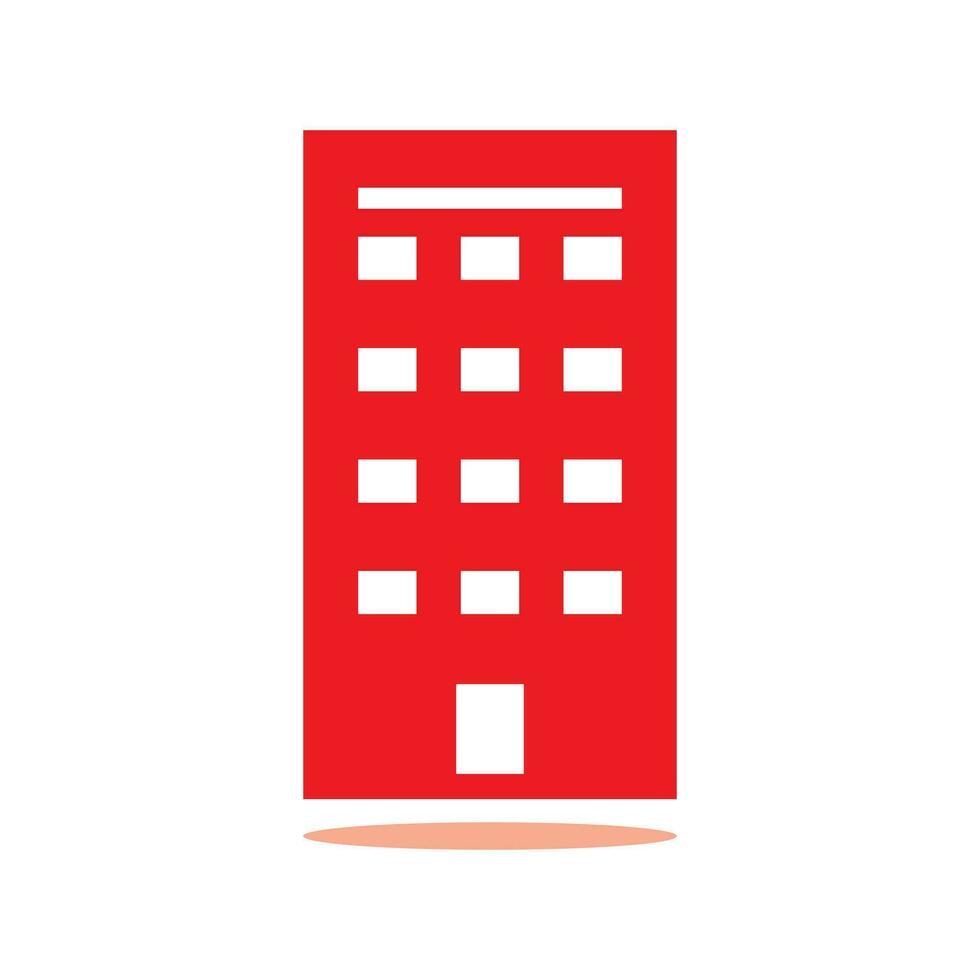 simple hotel and office building icons on white background. Flat design style. EPS 10 vector. vector