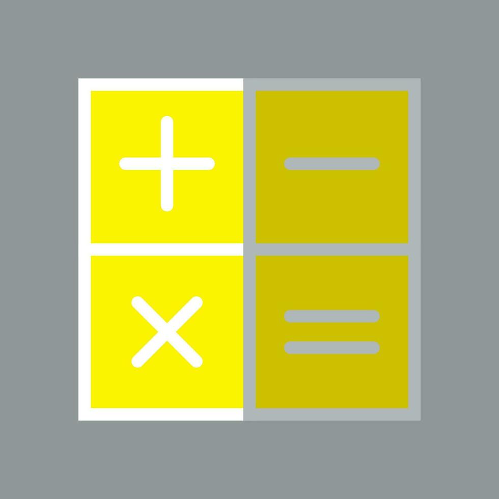 calculator icon on gray background. Flat design style. EPS 10 vector. vector