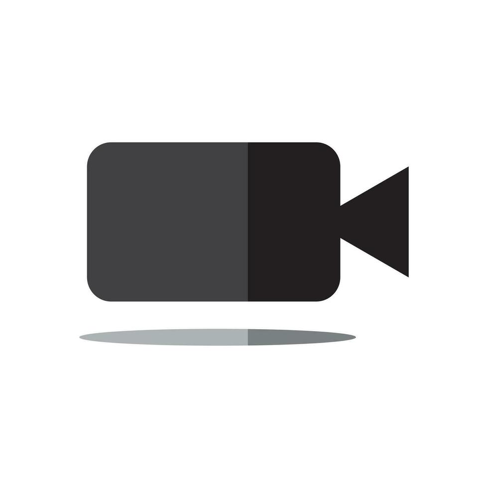 video icon on a white background. Flat design style. EPS 10 vector. vector