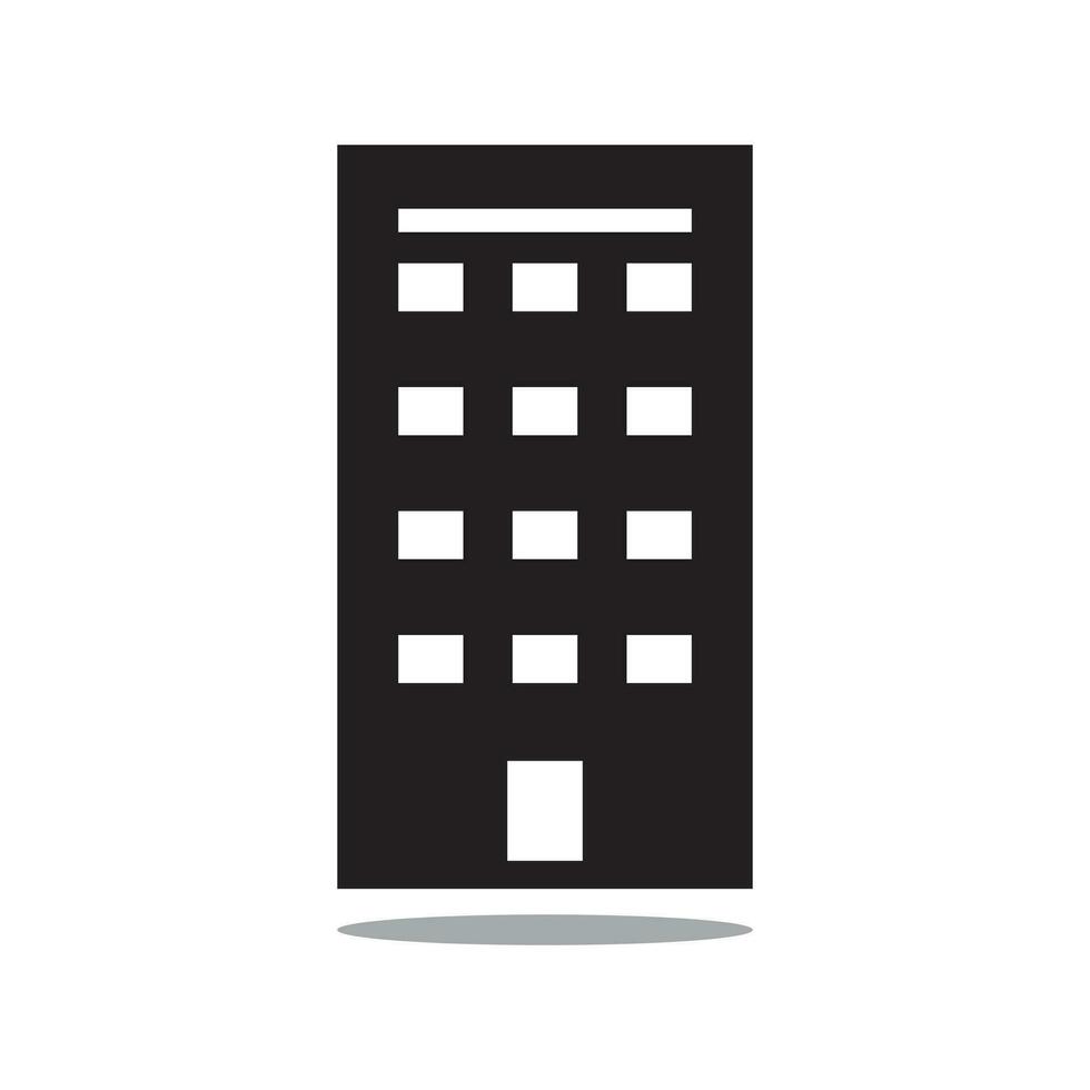 simple hotel and office building icons on white background. Flat design style. EPS 10 vector. vector