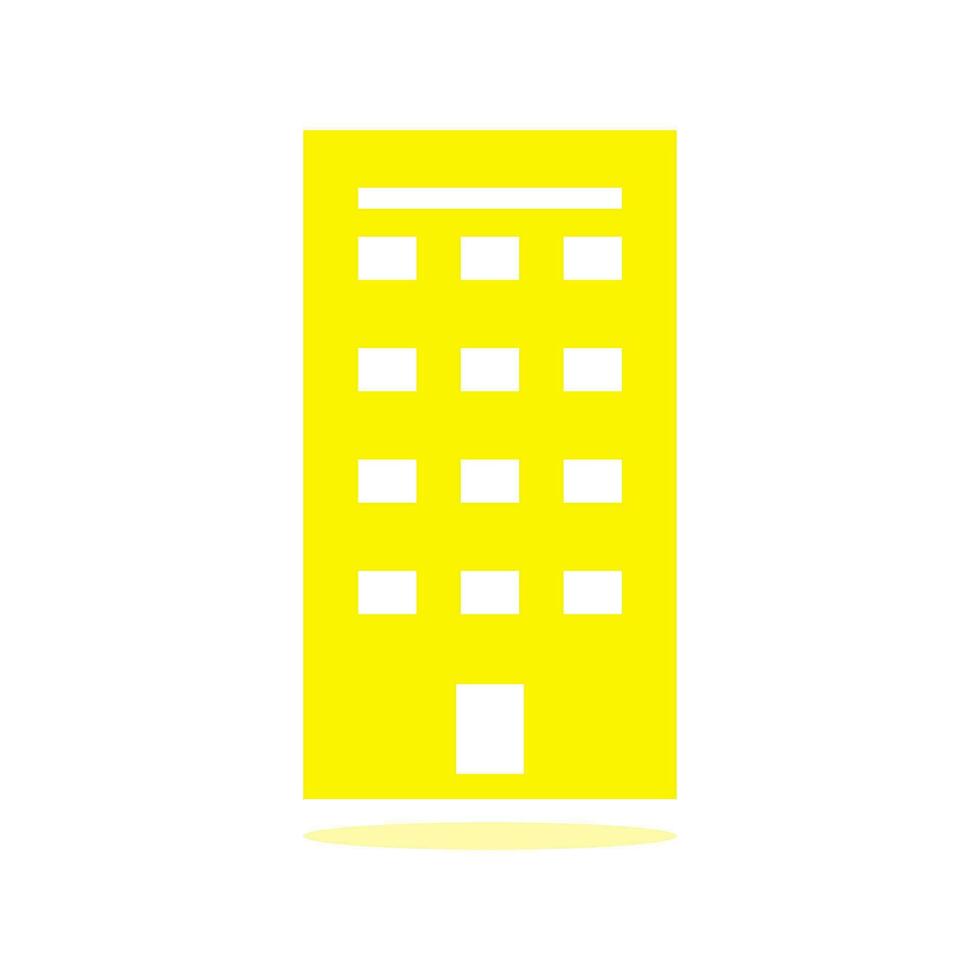 simple hotel and office building icons on white background. Flat design style. EPS 10 vector. vector