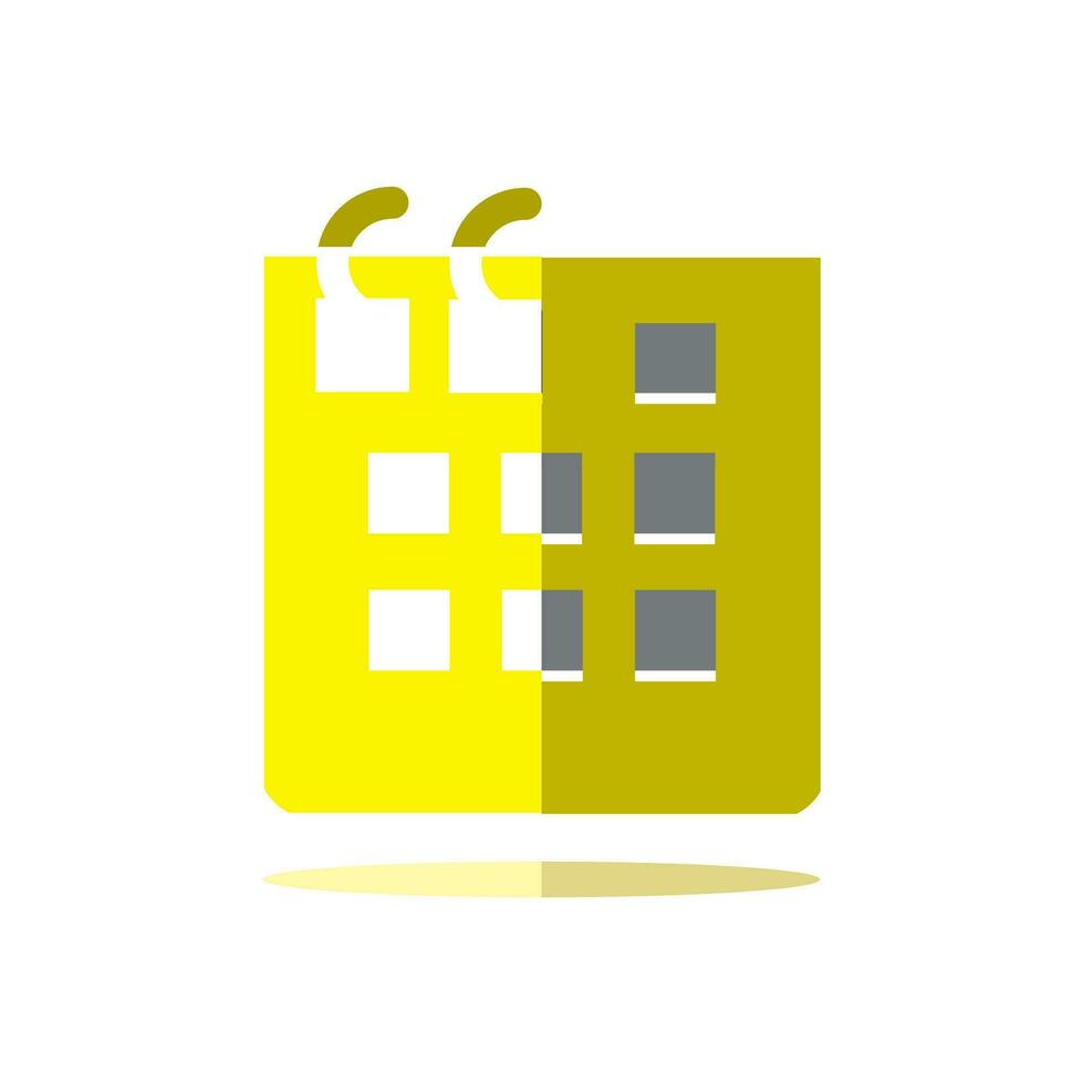 calendar icon, white background. Flat design style. vector EPS 10