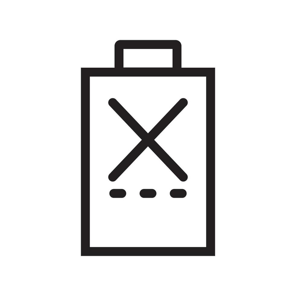 reject icon, line style. EPS 10 Vectors. vector