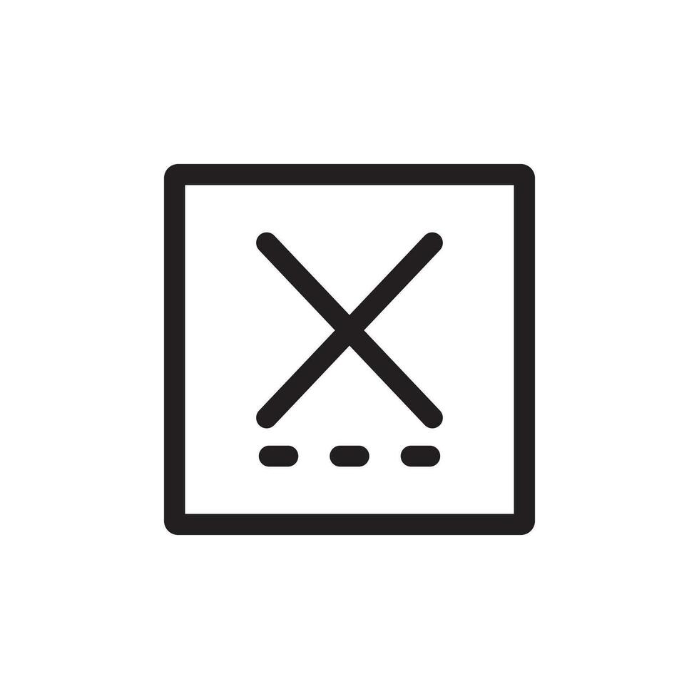 reject icon, line style. EPS 10 Vectors. vector