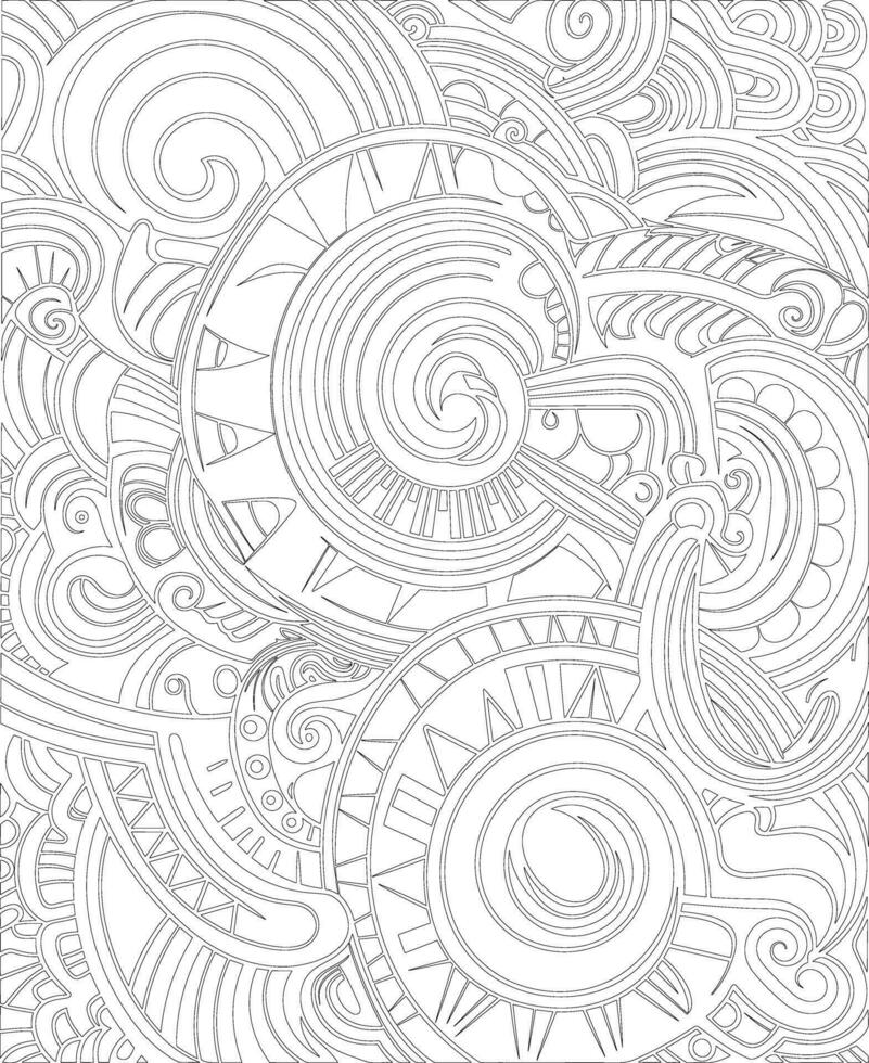 cOLORING PAGES FOR KIDS AND ADULTS vector