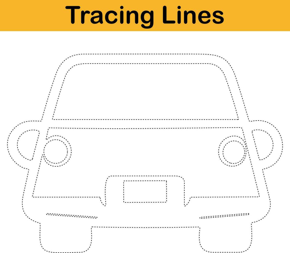 hand drawn tracing worksheets for kids pencontrol and handwriting practice vector