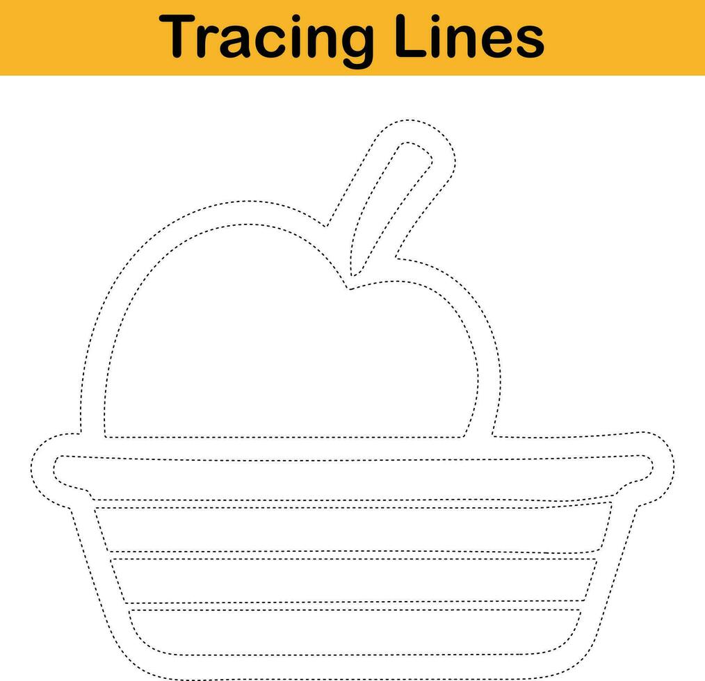hand drawn tracing worksheets for kids pencontrol and handwriting practice vector