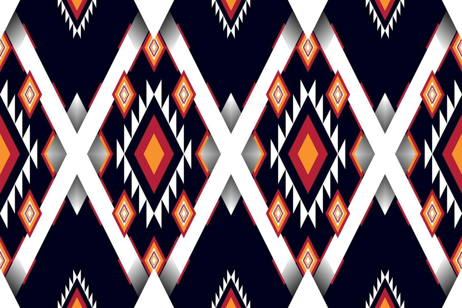 Geometric ethnic oriental seamless pattern traditional Design for fabric,carpet,clothing,background,wallpaper,wrapping,Vector illustration.aztec embroidery style. vector