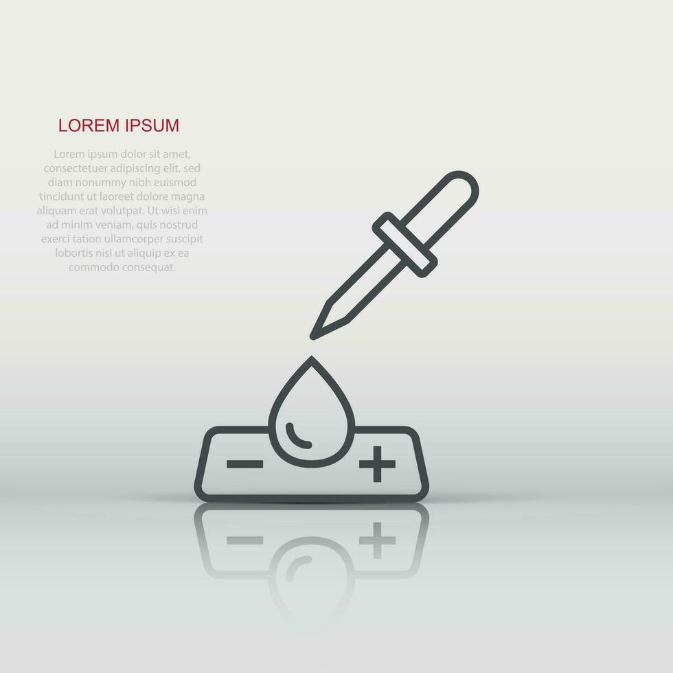 Coronavirus rapid test icon in flat style. covid-19 vector illustration on isolated background. Medical diagnostic sign business concept.
