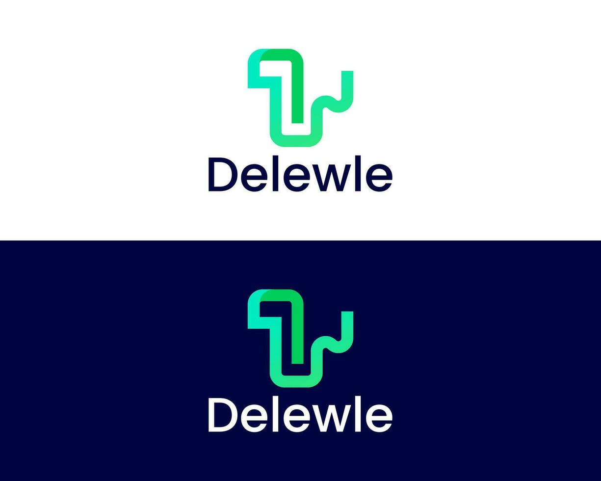Letter TW modern logo design vector template