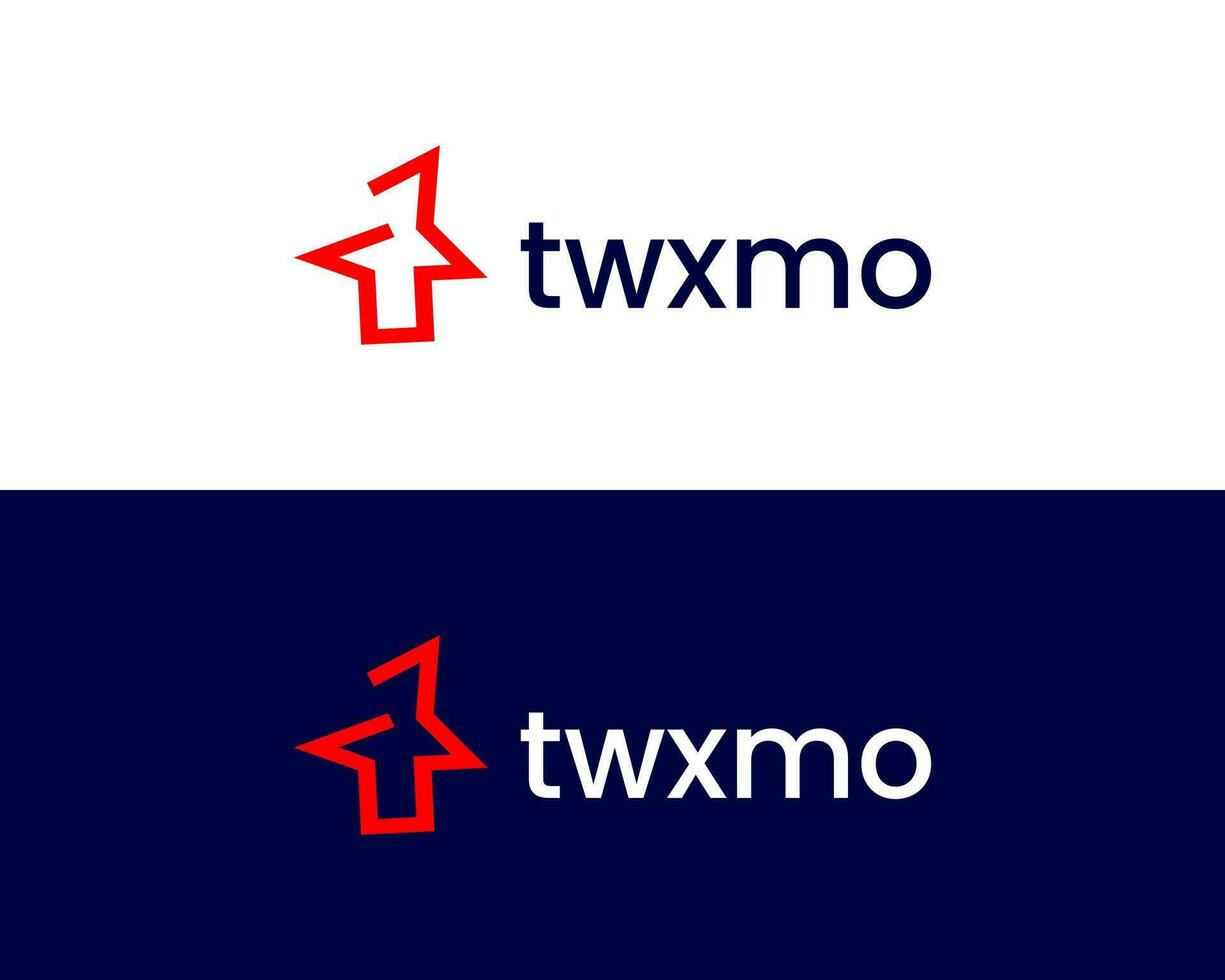 Simple and Minimalist letter tm logo design vector template
