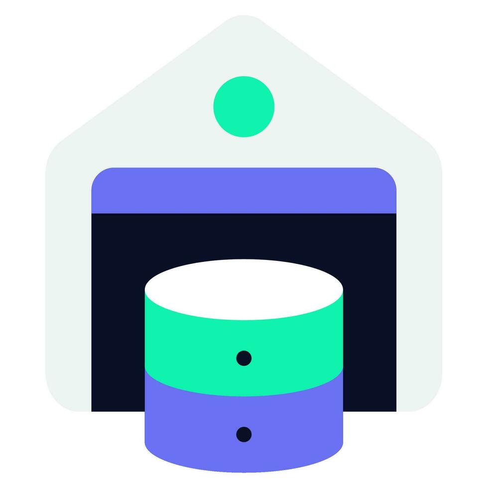 Data Warehousing Icon Illustration vector