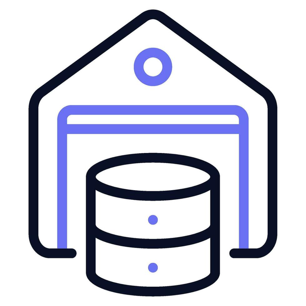 Data Warehousing Icon Illustration vector