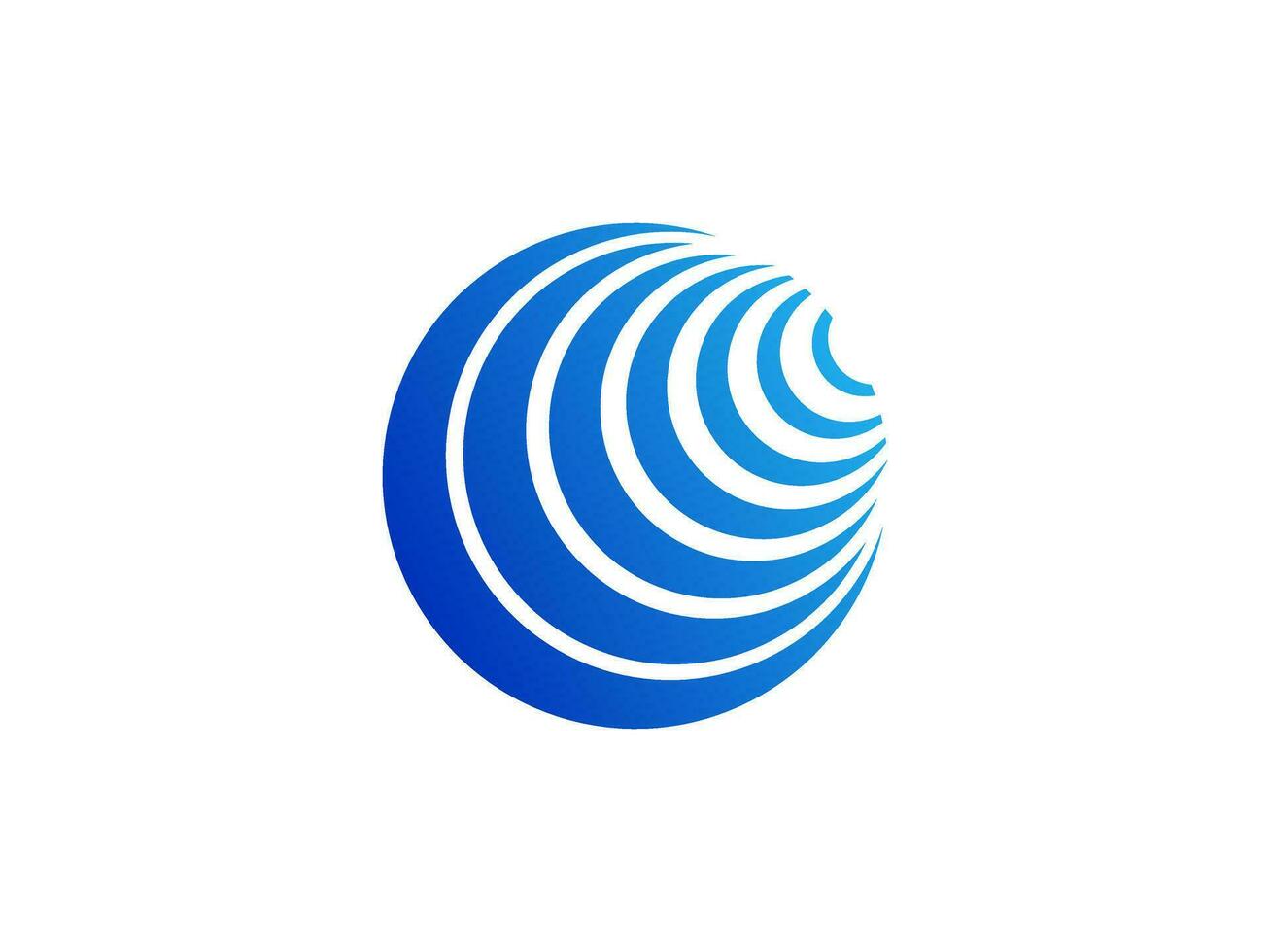 Initial O logo. letter O gradient color logo design inspiration vector