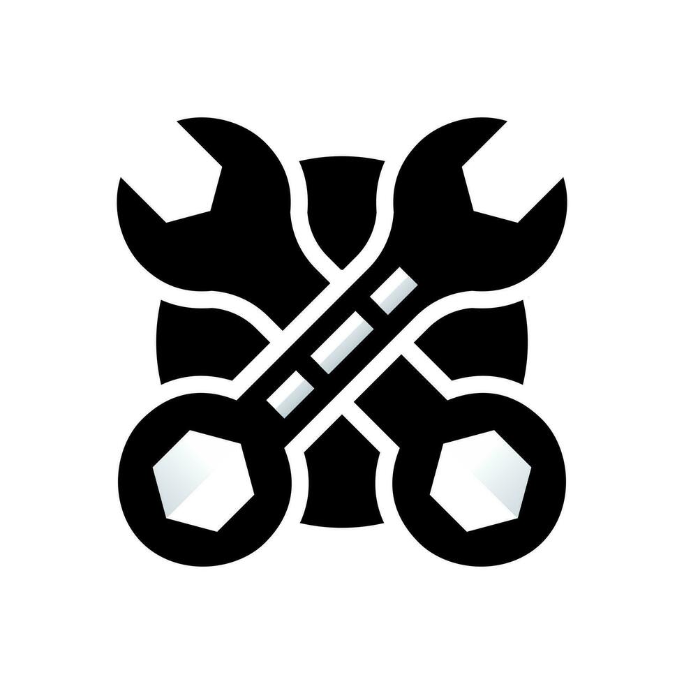 wrench Vector Template Logo Design Illustration Design