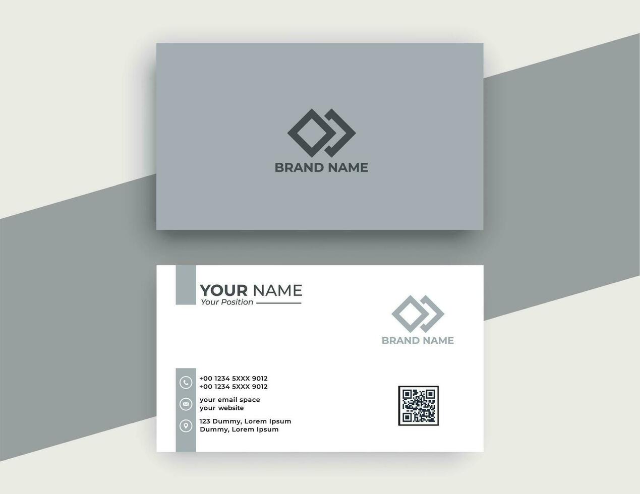 Premium quality business card design vector