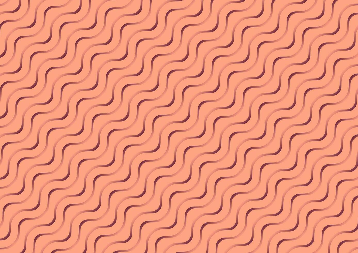 Abstract orange tile line curve wave pattern presentation background vector