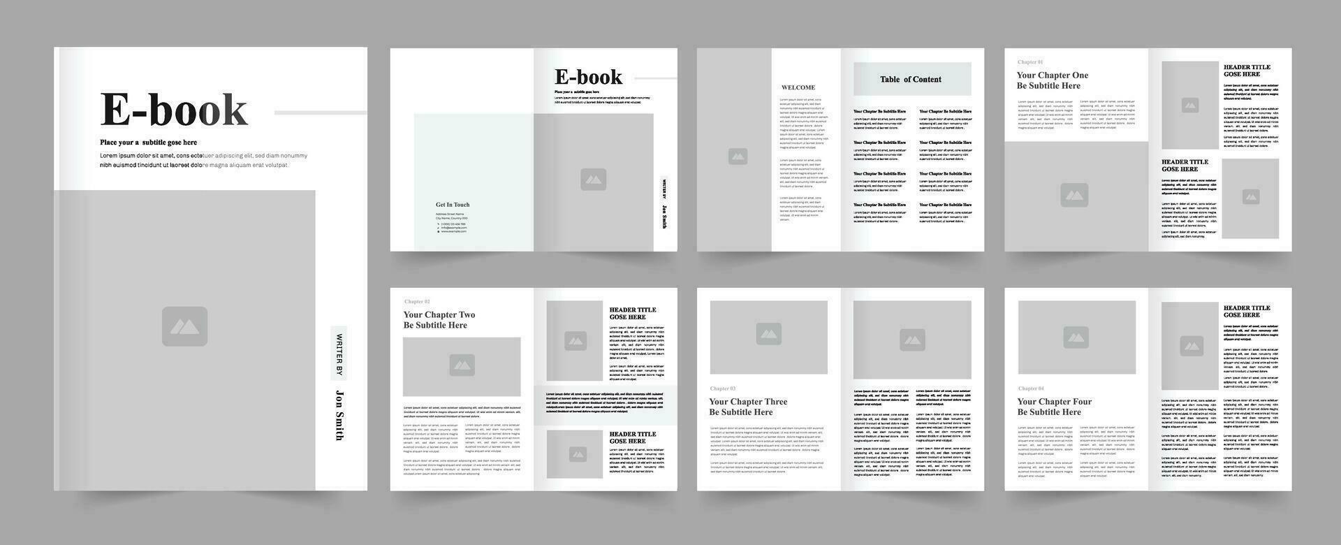 eBook Template and eBook Layout 27513861 Vector Art at Vecteezy