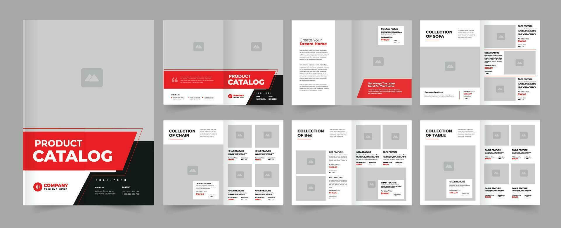 Product catalog Design vector