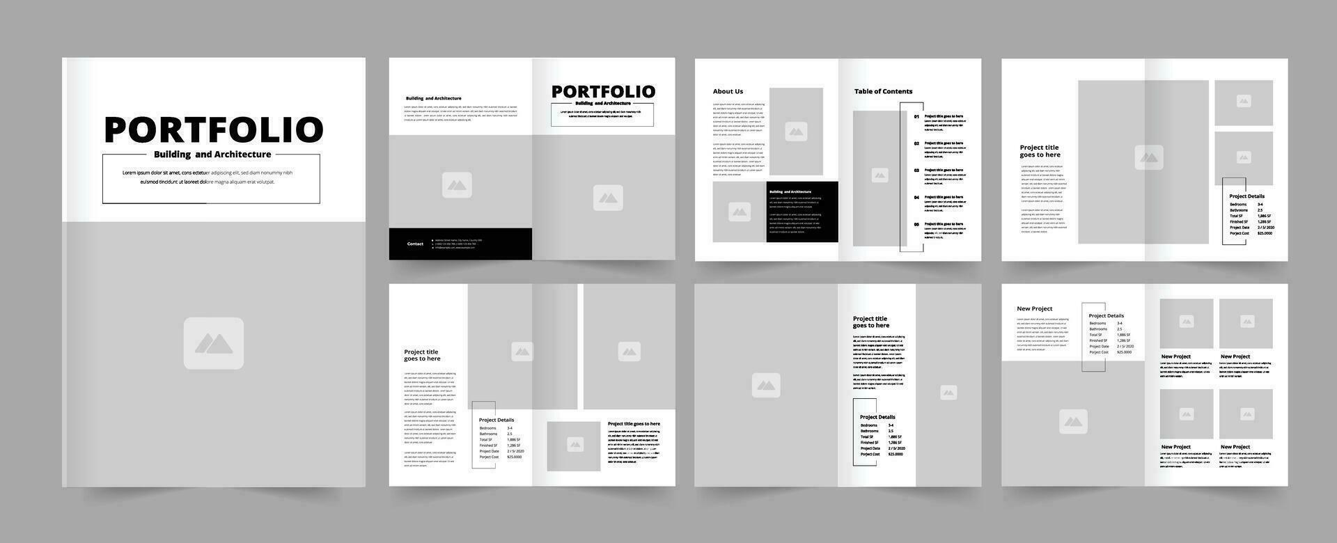 Modern Portfolio Design vector