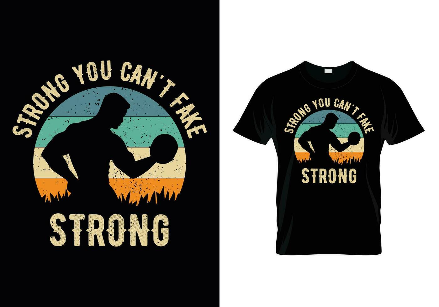 Strong You Can't Fake Strong vector