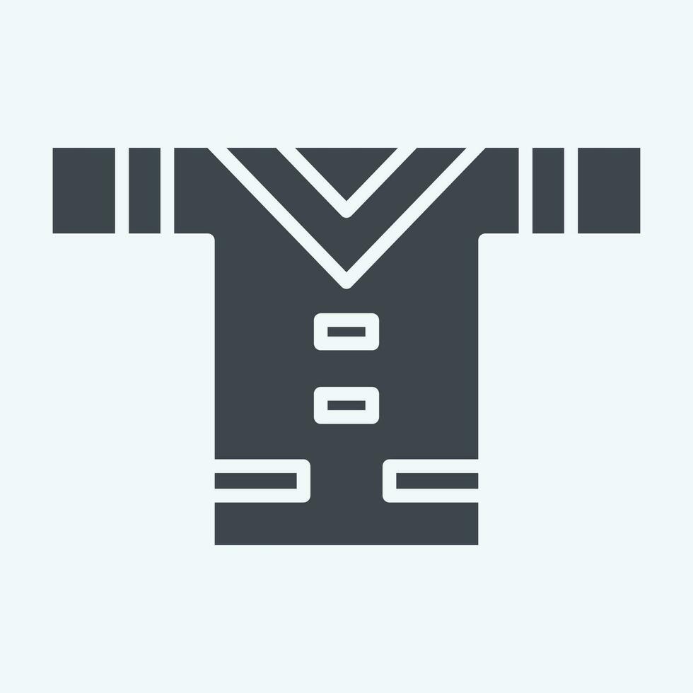 Icon Clothes. related to American Indigenous symbol. glyph style. simple design editable. simple illustration vector