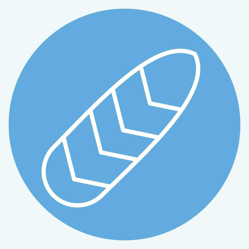 Icon Feather. related to American Indigenous symbol. blue eyes style. simple design editable. simple illustration vector